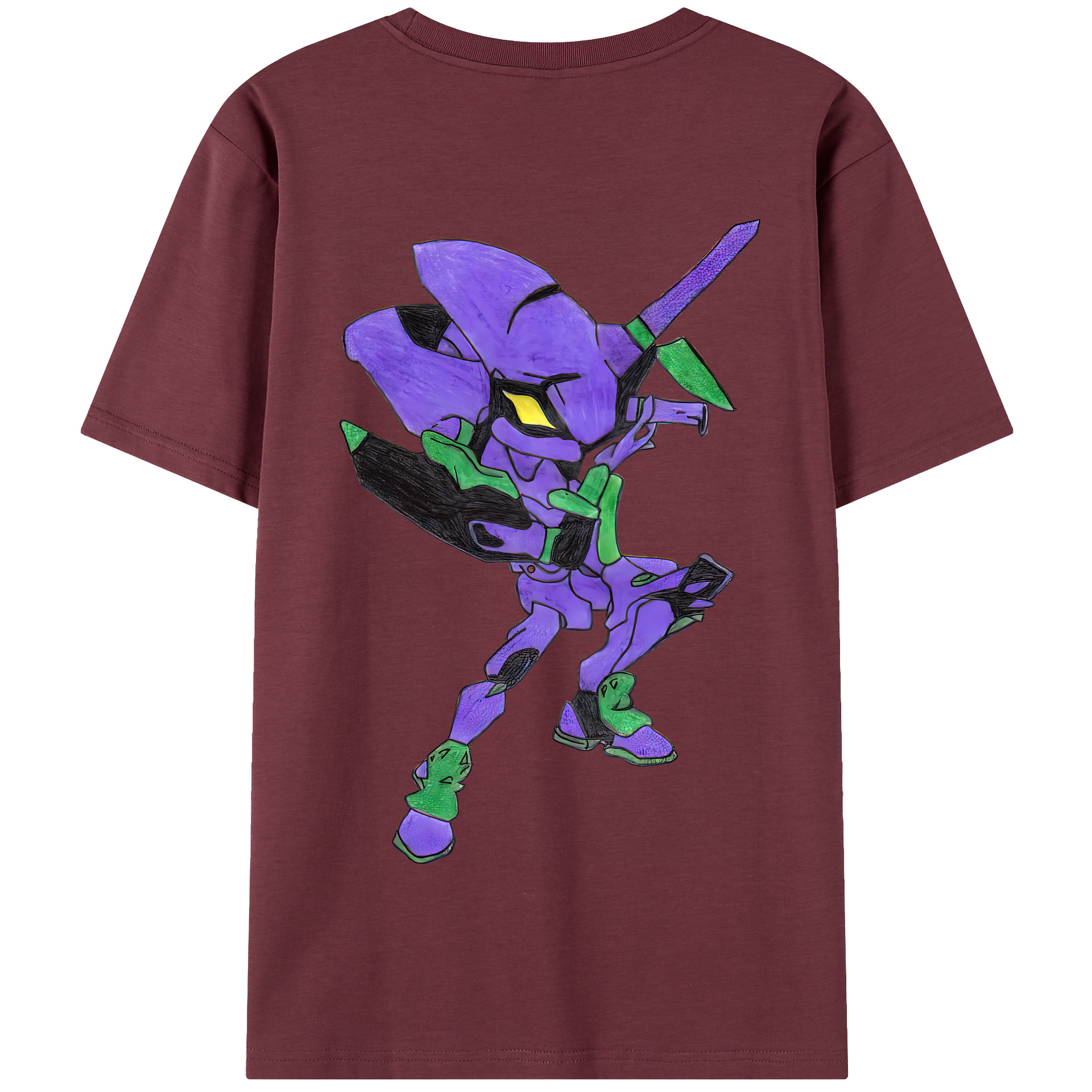 （画像用） EVA 新世紀エヴァンゲリオン 綿100％半袖Tシャツ（背面プリント）